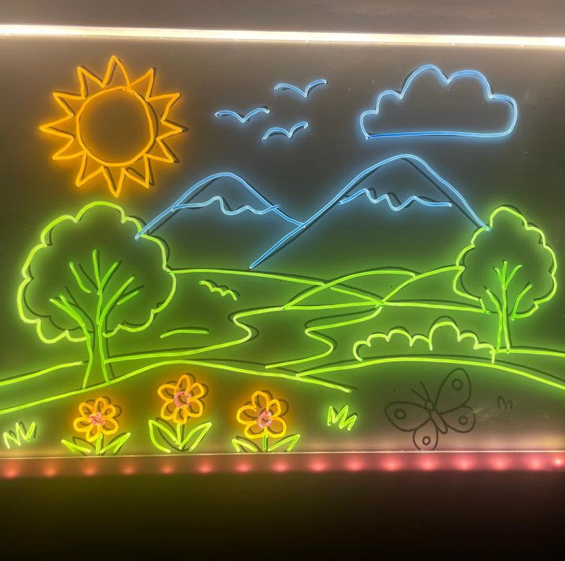 Tablette™ lumineuse + stylos multicolores